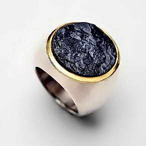 Ring mit Turmalin, Silber