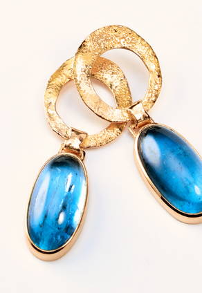 Platonic Love, Aquamarin, Rotgold